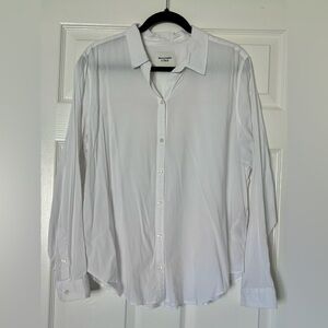 Abercrombie & Fitch 90s Tie-Front Button Up Shirt Women’s size XL White
